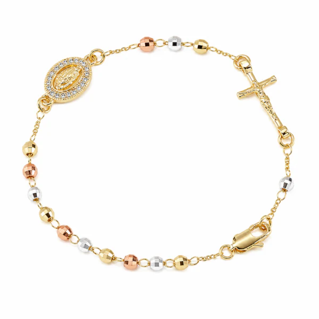 Pulsera Virgen Milagrosa - Acero Inoxidable